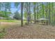 Large wooded backyard featuring mature trees, a gazebo, and plenty of space for outdoor activities at 270 Albertas Ct, Mcdonough, GA 30252