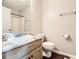 A bathroom features a shower, a vanity, and tile floors at 270 Albertas Ct, Mcdonough, GA 30252
