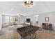Spacious basement featuring a recreation area and lounge space with neutral color palette at 46 Centerport Dr, White, GA 30184