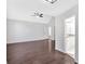 Spacious bedroom with vaulted ceilings, hardwood floors and ensuite bathroom access at 46 Centerport Dr, White, GA 30184