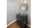 Stylish bathroom featuring a unique glass bowl sink and industrial-chic mirror at 1670 Nordic Trce, Marietta, GA 30068