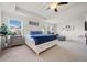 Bright main bedroom with a tray ceiling, sitting area, and large windows at 127 Crest Brooke Dr, Canton, GA 30115