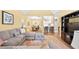 Inviting living space with an open layout flowing into the dining area and kitchen at 1478 Settlers Walk Sw Way, Marietta, GA 30060