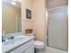 Bathroom features a modern vanity and a glass-enclosed shower space at 250 Blackberry Ln, Douglasville, GA 30134