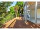 Well-maintained backyard with a covered patio area, providing shade and a pleasant outdoor setting at 2296 Valley Brook Ne Way, Atlanta, GA 30319