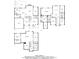 All floorplans for basement, first, and second floors showing layout and dimensions at 2296 Valley Brook Ne Way, Atlanta, GA 30319