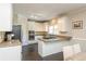 Modern kitchen with granite countertops, stainless steel appliances, and white cabinets at 2296 Valley Brook Ne Way, Atlanta, GA 30319