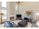 Inviting living room featuring a fireplace, comfortable seating, and a serene atmosphere at 2296 Valley Brook Ne Way, Atlanta, GA 30319