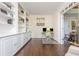 Well-lit office space with ample storage and a view of the living room at 2296 Valley Brook Ne Way, Atlanta, GA 30319