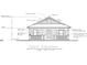 Front elevation architectural drawing showing the front exterior of the home at 305 Henry Aaron Sw Ave, Atlanta, GA 30310