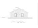Rear view architectural drawing of the home, showing dimensions and materials at 305 Henry Aaron Sw Ave, Atlanta, GA 30310