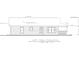 Left side elevation architectural drawing showing the left exterior of the home at 305 Henry Aaron Sw Ave, Atlanta, GA 30310