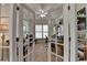 Office space with natural light, neutral tones and French doors at 4230 Braden Nw Ln, Kennesaw, GA 30144