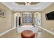 Spa-like bathroom with a soaking tub and a separate glass-enclosed shower at 2450 Weber Heights Way, Buford, GA 30519