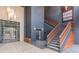 Grand lobby area featuring stairs, elevator, and signage for different businesses at 264 19Th Nw St # 2308, Atlanta, GA 30363