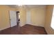 Bedroom with hardwood floors, with doors leading to the hallway at 340 Adelle Se St, Atlanta, GA 30315