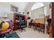 Home office with a large arched window for plenty of natural light at 3560 Glen Summit Ln, Snellville, GA 30039