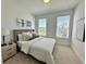 Cozy bedroom featuring plush carpeting, modern decor, and natural light, creating a peaceful and inviting atmosphere at 538 Sawnee Village Blvd # D67, Cumming, GA 30040