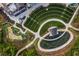 Aerial shot showcasing walking paths, miniature golf and outdoor amphitheater at 556 Sawnee Village Blvd # D76, Cumming, GA 30040