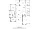 Detailed floor plan showcasing the layout of the house including bedrooms, living areas, and garage at 6730 Waterbury Way, Cumming, GA 30040