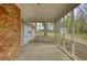 Spacious screened porch overlooking the backyard, great for relaxing and entertaining outdoors at 806 Jefferson Sw Ct, Conyers, GA 30094