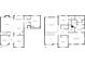 Detailed floor plan showcasing the layout of both floors, including bedrooms, living areas, and bathrooms at 3725 Rifflewood Way, Douglasville, GA 30135