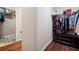 Organized walk-in closet with shelves, drawers, and hanging space for all your storage needs at 4421 Wooded Oaks Nw, Kennesaw, GA 30152