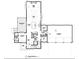 Architectural first floor plan showing guest suite, kitchen, dining, Gathering room, and three car garage at 140 Cedarwood Ln, Roswell, GA 30075