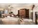 Bright living room showcasing a fireplace, bookshelves, and plush leather furniture at 258 Cristy Dr, Dallas, GA 30157