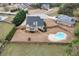 Backyard featuring a private, kidney-shaped pool, and fenced yard, providing a private outdoor space at 52 Weatherstone Way, Dallas, GA 30157