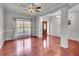 Elegant dining room featuring hardwood floors, neutral walls, and natural light at 52 Weatherstone Way, Dallas, GA 30157