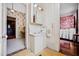Charming bathroom with vintage-style fixtures and adjacent rooms at 285 Kennesaw Nw Ave, Marietta, GA 30060