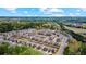 Wide aerial view showing the expanse of this townhome community at 3420 Reagan Way, Lawrenceville, GA 30044