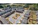 Aerial view of a new townhome community featuring a playground at 3420 Reagan Way, Lawrenceville, GA 30044