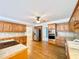 Well-equipped kitchen with stainless steel appliances, island, and hardwood floors at 512 Clearwater Dr, Mcdonough, GA 30252