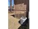 Air conditioning unit with lattice and tree view in backyard at 6675 Hidden Brook Trl, Atlanta, GA 30349