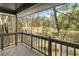 Beautiful view from the balcony, overlooking the wooded landscape at 8207 Fairview Blf, Alpharetta, GA 30022