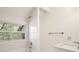 A nice bathroom with white tiled shower at 8207 Fairview Blf, Alpharetta, GA 30022