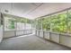 Spacious sunroom with many windows offering a view of the surrounding greenery at 1105 S Parkwood Dr, Forest Park, GA 30297