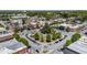 Aerial view of downtown featuring a roundabout and surrounding architecture at 1133 Church St # 1, Covington, GA 30014
