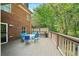 Outdoor deck with table and chairs, perfect for dining and entertaining at 3100 Queens Ne Walk, Atlanta, GA 30345