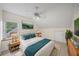 Attic bedroom with a ceiling fan, and a window seat at 3100 Queens Ne Walk, Atlanta, GA 30345
