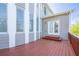 Spacious back deck with wooden railings and steps, perfect for outdoor entertaining and relaxation at 5650 Upper Creek Ct, Suwanee, GA 30024