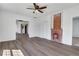 Bright living room featuring wood flooring, white walls, and a decorative fireplace at 934 Joseph E Boone Nw Blvd, Atlanta, GA 30314