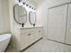 Modern bathroom with dual vanities, soaking tub, and stylish fixtures at 2863 Landing Dr, Marietta, GA 30066