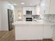 Modern kitchen features white cabinets, stainless steel appliances, and stylish backsplash at 2863 Landing Dr, Marietta, GA 30066