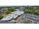 Aerial view of the Restore Buckhead shopping center with ample parking and storefronts at 587 Virginia Ne Ave # 314, Atlanta, GA 30306