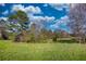 Expansive lot with lush green grass, mature trees, and clear blue skies, ideal for building your dream home at 610 Loth Wages Rd, Dacula, GA 30019