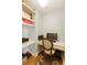 Compact office nook with built in desk and overhead shelving at 1101 Juniper Ne St # 632, Atlanta, GA 30309