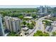 High-rise condo building with balconies offers city views and convenient access to a lush, green neighborhood at 2161 Peachtree Ne Rd # 907, Atlanta, GA 30309